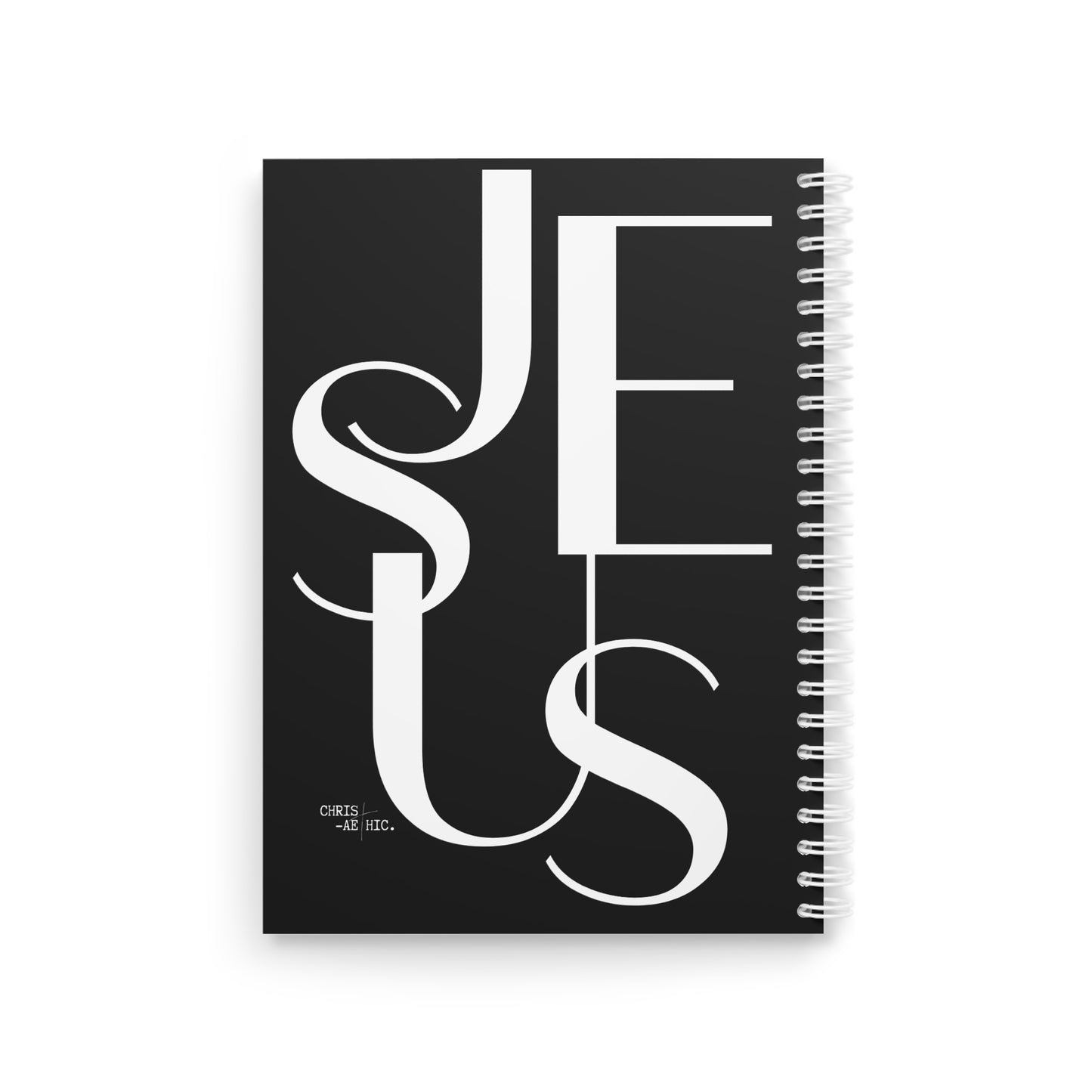 Cahier à spirales "JESUS" Noir