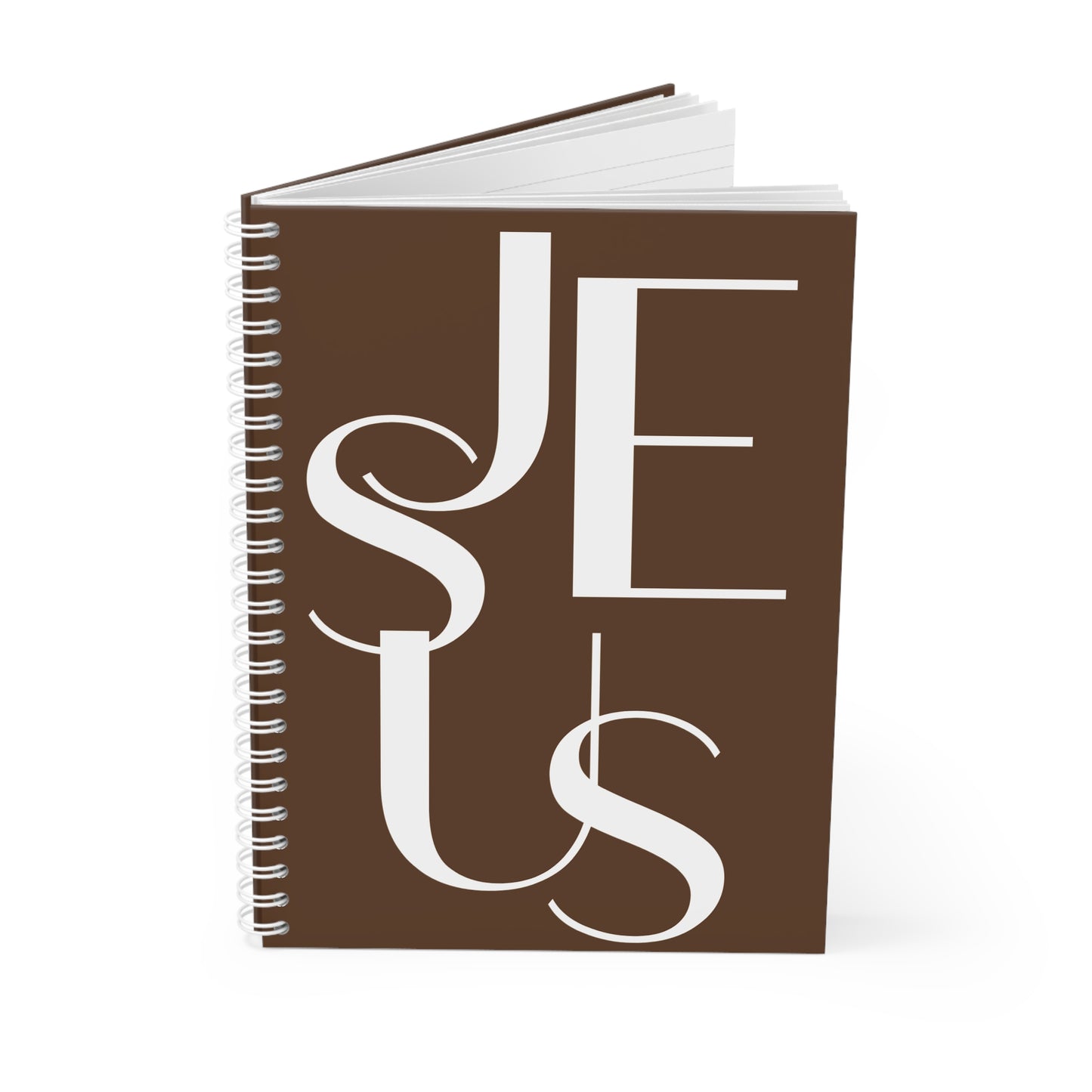 Cahier à spirales "JESUS" Marron