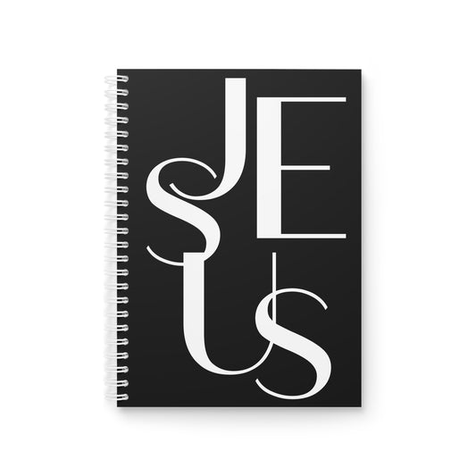Cahier à spirales "JESUS" Noir